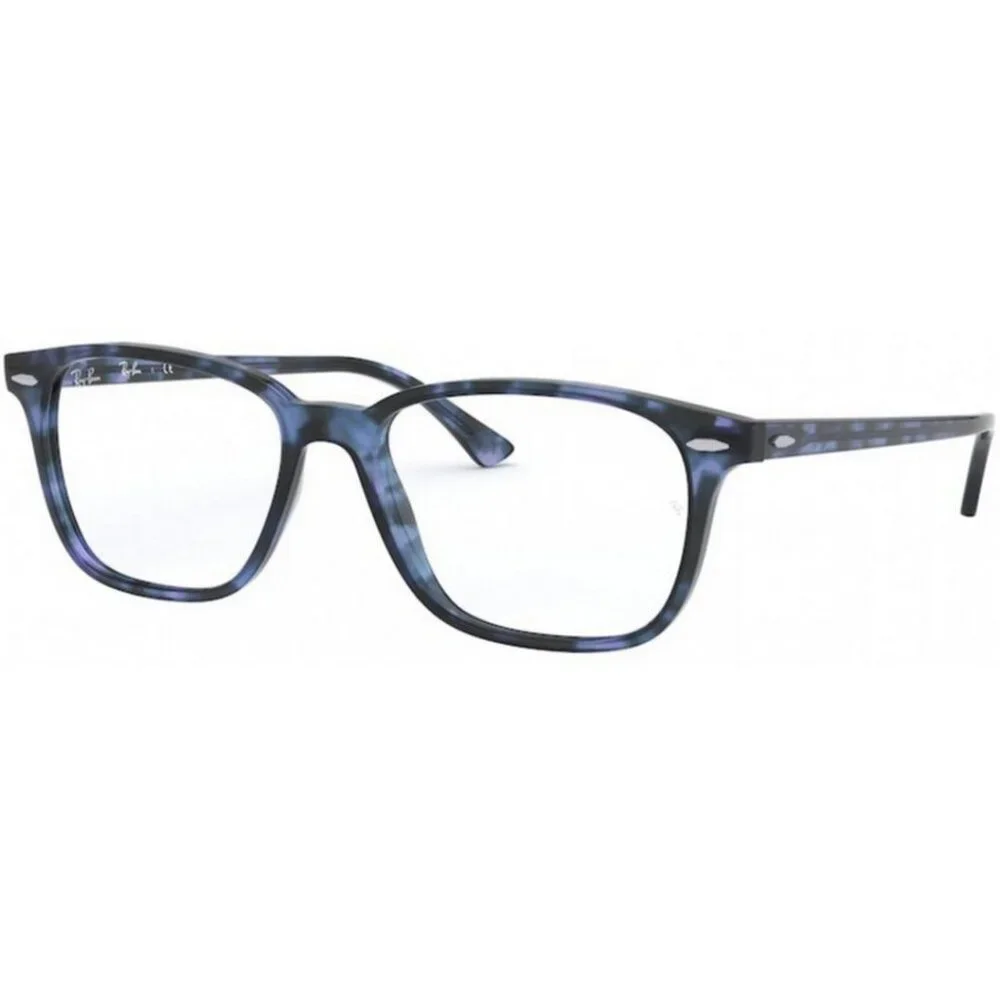 RAYBAN Unisex Eyeglasses RX7119-5946 Havana Opal Blue 53-17-145
